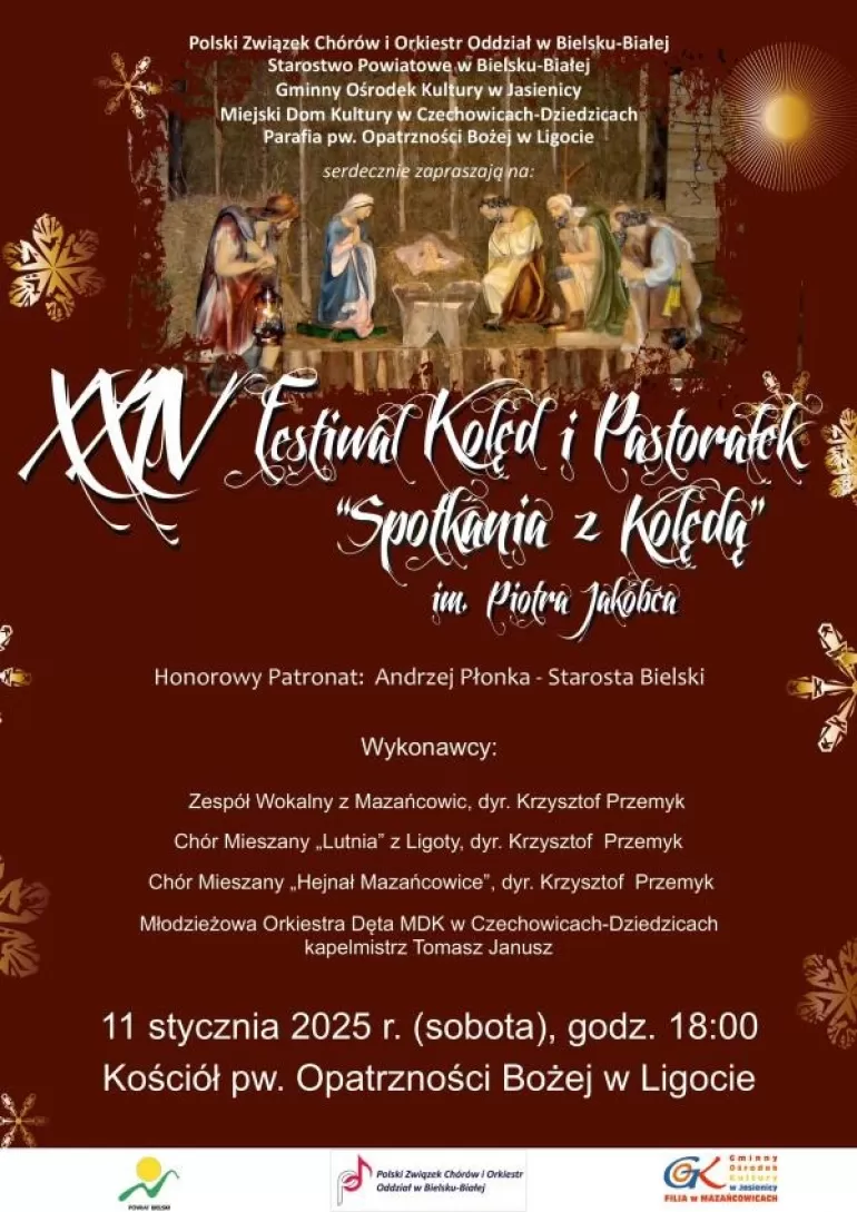 Koncert w ramach Festiwalu "Spotkania z kolędą" w kościele pw. Opatrzności Bożej w Ligocie