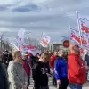 [WIDEO, FOTO] "W obronie Twojego miejsca pracy". Pikieta przed bramą główną PG Silesia