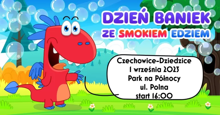 Zabawa na zakończenie wakacji w Parku na Północy. Dzień baniek i święto kolorów