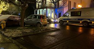Kolizja z udziałem pijanej kierującej na ul. Traugutta w Czechowicach-Dziedzicach - 7.12.2021