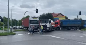 Kolizja w Czechowicach-Dziedzicach - 18.05.2021