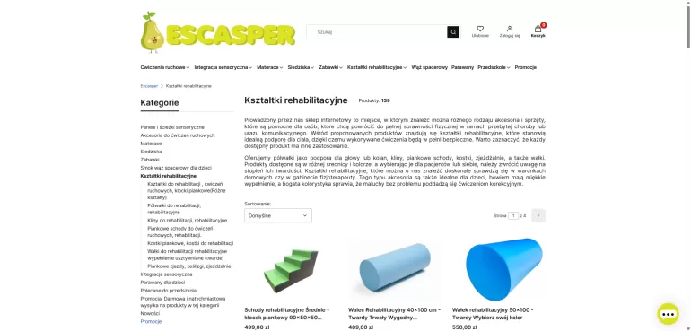 Escasper – Kształtki rehabilitacyjne