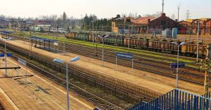 kwiecień,stacja,dworzec,wiosna,czechowice,kolej,stacjakolejowa,tory,dworzecpkp,pkp,czechowicedzied