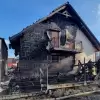 [ZDJĘCIA] Pożar w Zabrzegu. Ogień przeniósł się na dom!