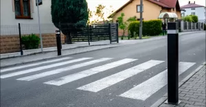 Wizja lokalna dotyczącą przeprowadzenia testów "słupków bezpieczeństwa" w Czechowicach-Dziedzicach - 15.05.2025