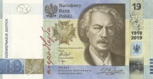 NBP wyemitował nowy banknot o nominale 19 złotych