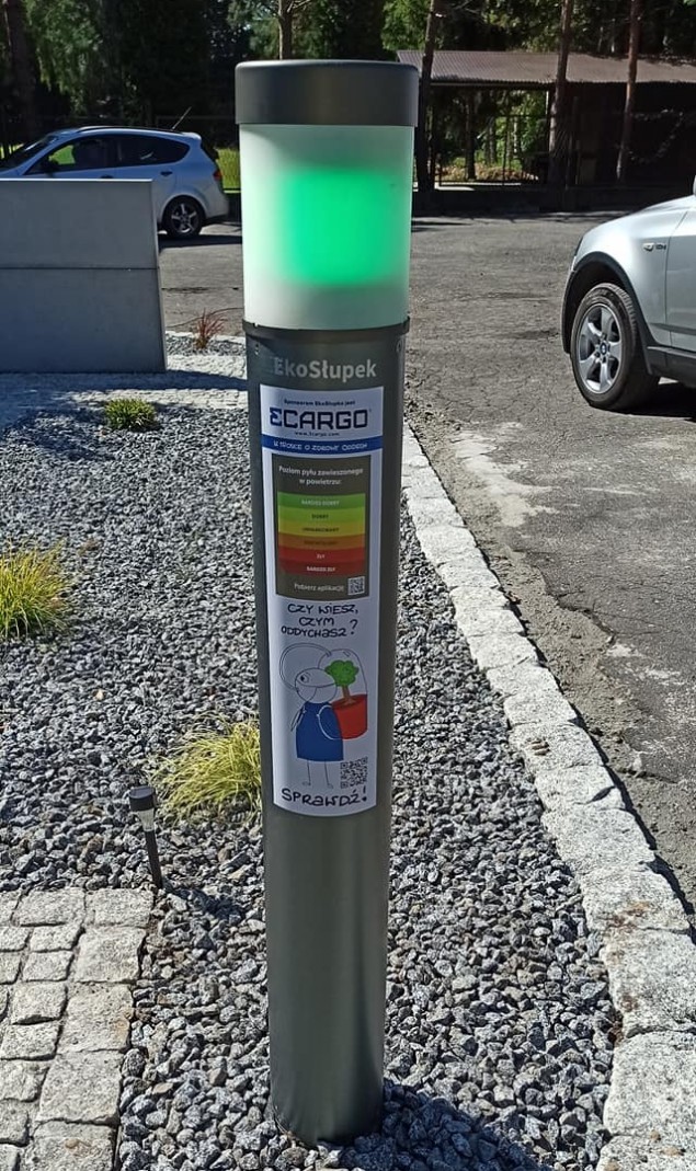 Pod remizą OSP Lipowiec stanął kolejny w mieście ekosłupek