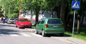 VW Polo, parkowanie, Topolowa