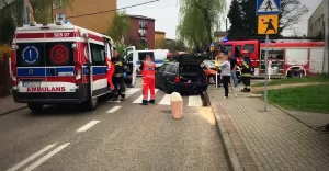 Wypadek na skrzyżowaniu Sobieskiego z Mickiewicza