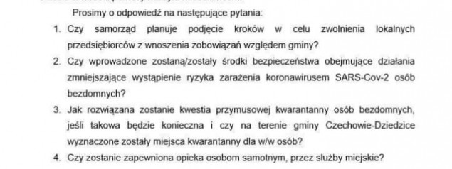 "Twój samorząd" pyta o przedsiębiorców i bezdomnych