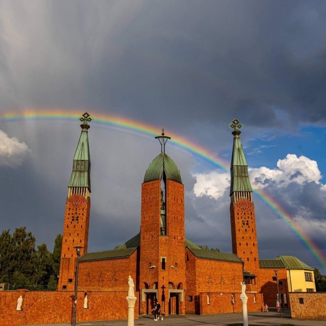 Czechowice,CzechowiceDziedzice,Południowe,Tęcza,Kościół,StanisławNiemczyk,Lato,Sierpień,Love