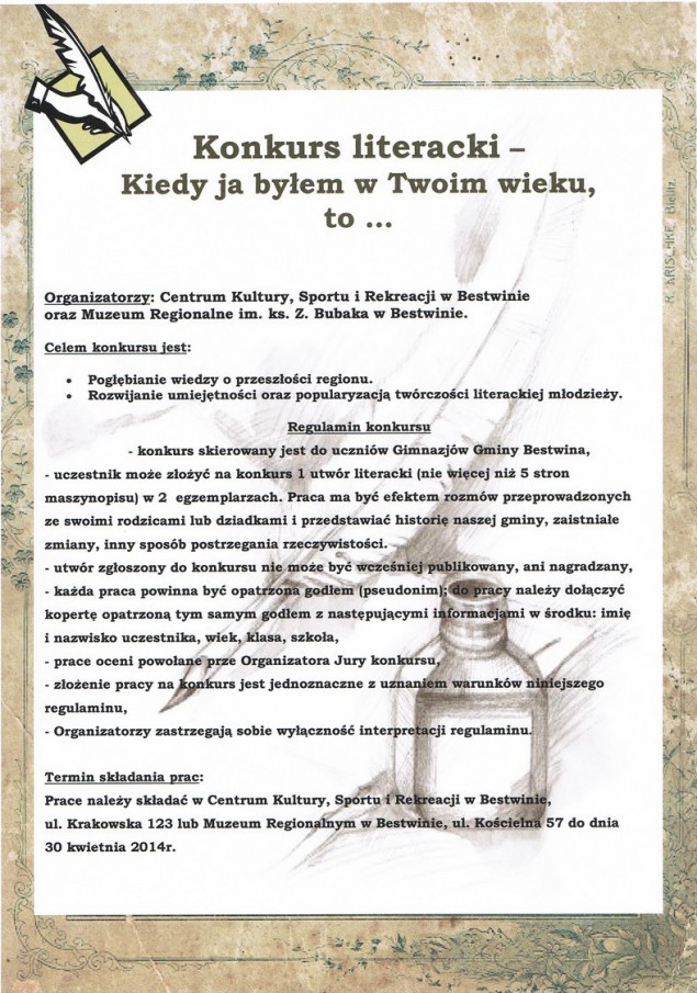konkurs literacki