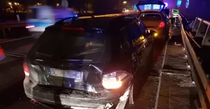 Kolizja na DK-1 w Czechowicach-Dzidzicach - 25.01.