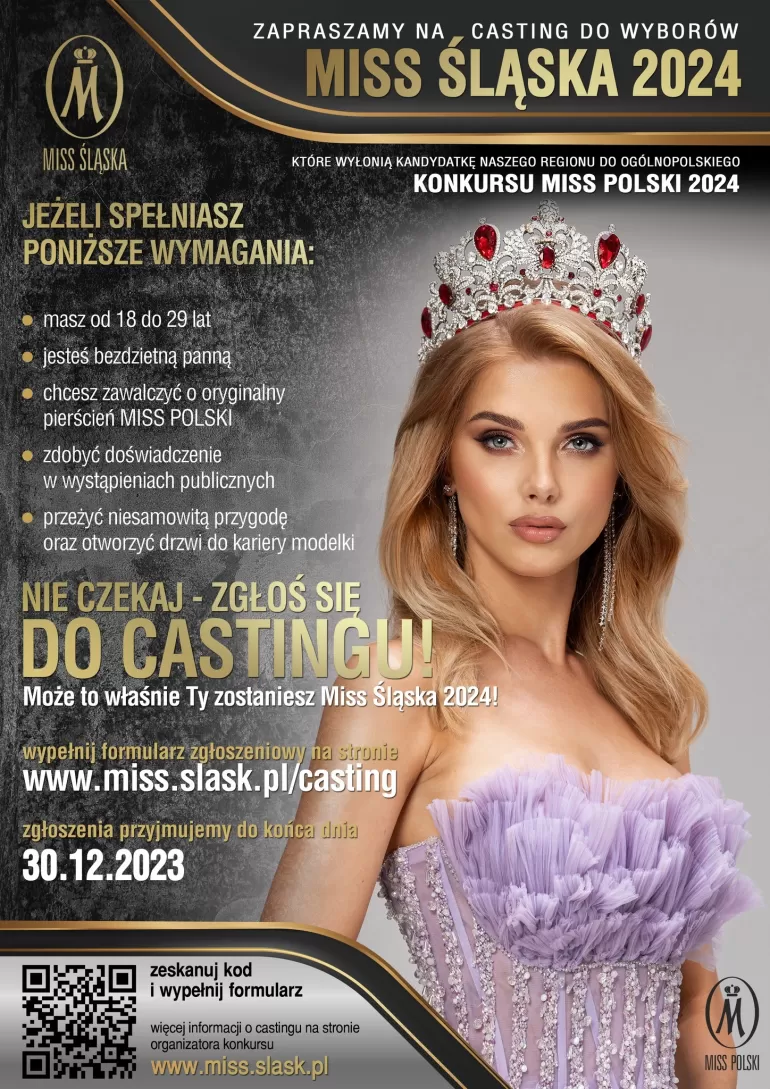 Czechopl Casting Do Konkursu Miss Śląska 2024 Zgłoszenia Tylko Do Końca Roku 1306