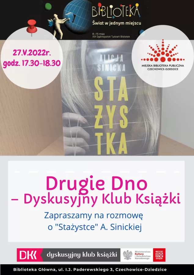 Spotkanie DKK "drugie Dno" o książce Alicji Sinickiej