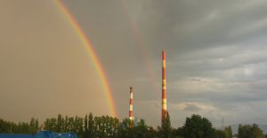 Tęcza nad Czechowicami Dziedzicami