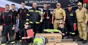Sukces strażaków OSP Zabrzeg. Zwyciężyli w Manewrach Ratowniczo-Gaśniczych
