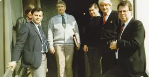 Burmistrz Jan Berger w 1991 roku