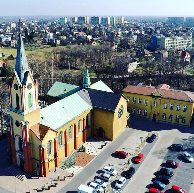 czechowice,kościół,cmentarz,dron,czechowicedziedzice,CzechowiceFotoDnia,fotodnia,instagram