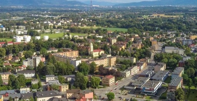 PocztowkazCzechowic,Czechowice,CzechowiceDziedzice,PowiatBielski,Centrum,Beskidy,Śląskie,PolskazD