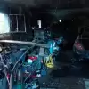 [FOTO] Pożar w warsztacie samochodowym w Kaniowie. Spłonął sprzęt wart 150 000 złotych