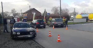 Kraksa na ulicy Węglowej - 30.11.2019