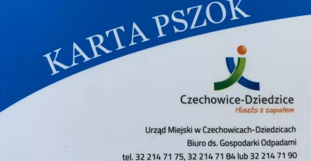Karta Użytkownika PSZOK w Czechowicach-Dziedzicach