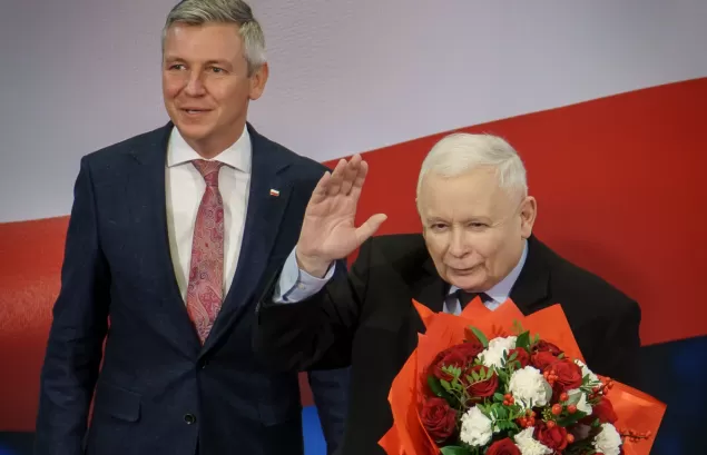 Jarosław Kaczyński i Przemysław Drabek - 13.11.2022