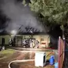 [FOTO] Ligota: pożar budynku! Ogień strawił cały dach