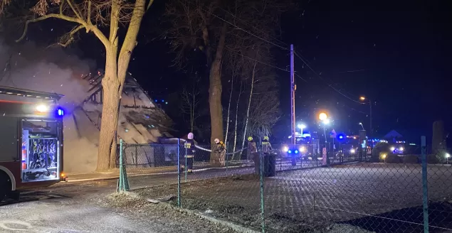 Interwencja strażaków przy ul. Wąskiej - 7.03.2022