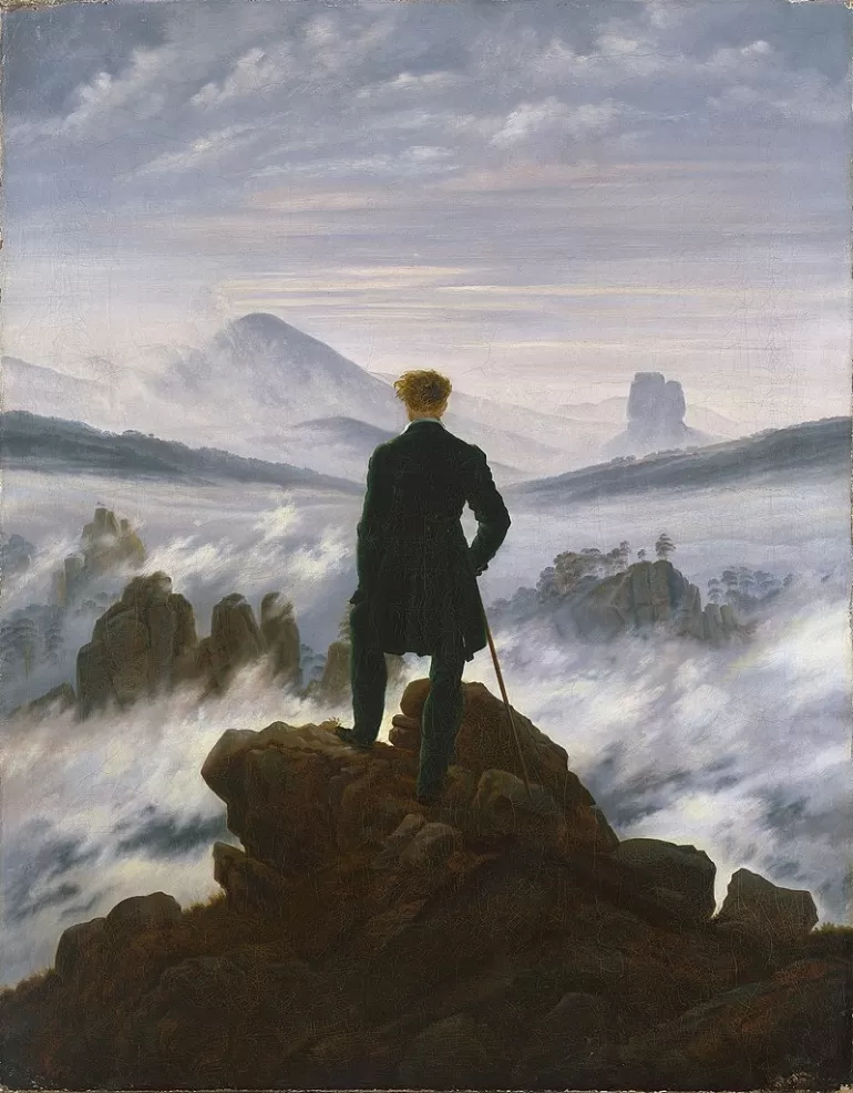 Wędrowiec nad morzem mgły / Der Wanderer über dem Nebelmeer