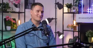 Marcin Ryszka podczas rozmowy z Grzegorzem Kuszem