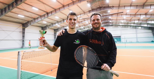 Mikołaj Wrzoł i jego czeski trener Stavros Wawrzos